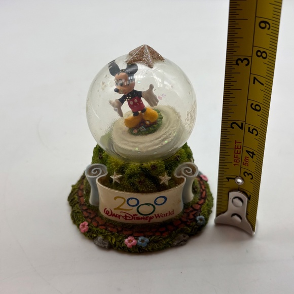 Disney Parks Walt Disney World 2000 Mickey Mouse Mini Snow Globe Missing Water - Picture 9 of 10